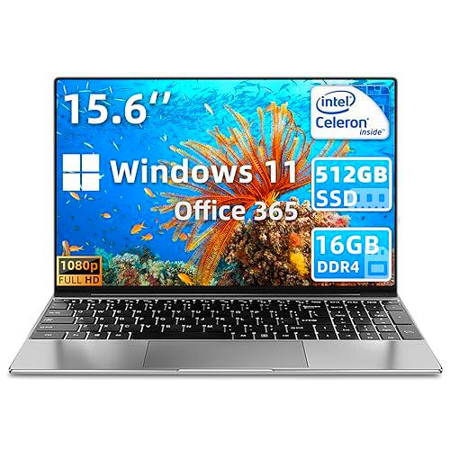 iSTYLE Laptop de 15.6 pulgadas con Windows 11, 16 GB de RAM 512 GB SSD