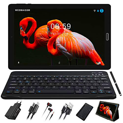 GOODTEL Tablet 10 Pulgadas Full HD Tablets PC con 3GB de Memoria ROM de 32GB incorporada y 8000mAh Batería 8.0 MP + 5.0 MP HD la Cámara