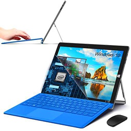 Tablet 10 Pulgadas 1920 * 1200 IPS/HD SSD Ordenador Portatil 2 en 1 Windows 10 Home 2.8Ghz Celeron 4GB RAM 64GB/2TB ROM 5G WiFi Tablet PC Portatil HDMI Bluetooth Teclado Extraíble(WiFi Versión),Azul