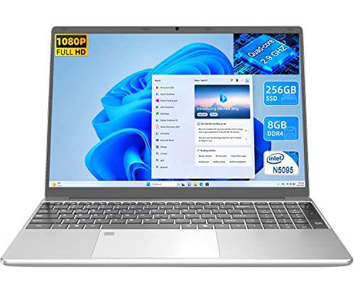 Ordenador Portátil Ultrabook 15,6" Windows 11, 8GB RAM 256GB SSD PC Portátil