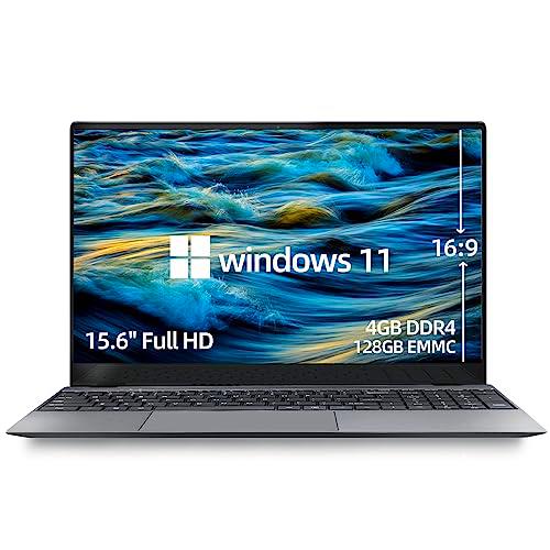 Morostron Ordenador Portátil 15,6", Pentium J3710 (hasta 2,64 GHz) 4GB+128GB eMMC PC Portátil Apoyo Win 11