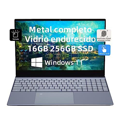 Morostron 15.6" Ordenador Portátil Windows 11 16GB RAM 256GB SSD Celeron N5095 hasta 2.9 GHz