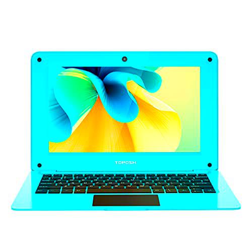 TOPOSH - Ordenador portátil de 10 pulgadas con Windows 10 PC Notebook Mini 2GB RAM + 32GB ROM SSD eMMC Procesador Intel Atom X5-Z8350 Quad Core WiFi Bluetooth con teclado QWERTY