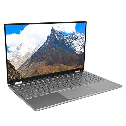 Okuyonic Computadora Portátil de 15,6 Pulgadas, Computadora Portátil de Negocios 100-240V 2.4G 5G WiFi Quad Core Quad Thread DDR4 RAM para el Trabajo para Windows 10(#2)