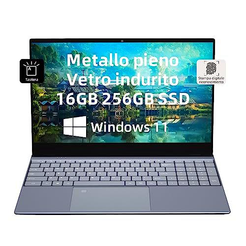 Morostron Portátil 15.6 Pulgadas Windows 11, 16GB RAM 256GB SSD