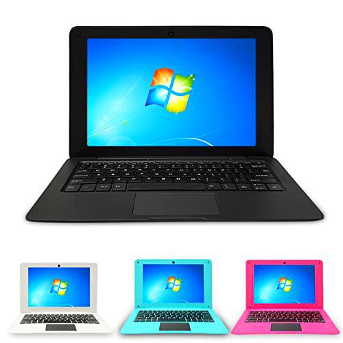 BlueBose 10.1 Pulgadas Windows 10 Laptop 2GB RAM + 32GB Atom Quad Core Ultra Thin Notebook Computadora Full HD 1.44Ghz USB 3.0 WiFi HDMI Bluetooth (Negro)