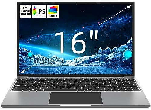 JUMPER Ordenador portátil, 16" FHD PC portátil, RAM 4GB
