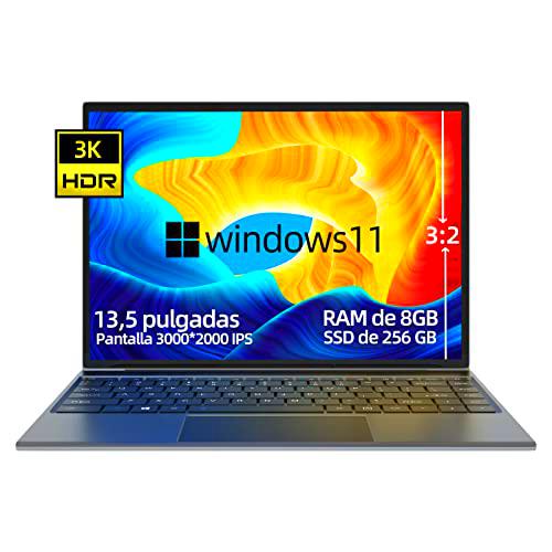 Morostron Ordenador Portátil 13,5 Pulgadas Portátil Windows 11