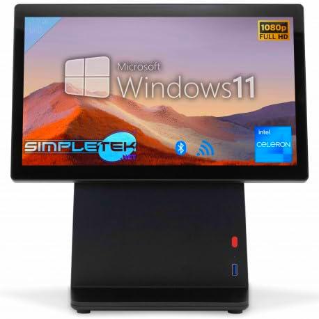 SIMPLETEK - Grabadora de efectivo con pantalla táctil de 14&quot; POS Windows 11 | 16GB RAM 2TB SSD | Alto rendimiento Conectividad Avanzada RS232